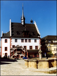 Das spätgotische Rathaus nach der Sanierung