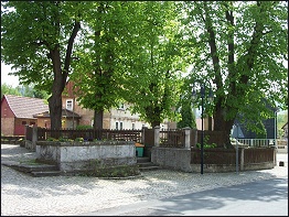 Der Dorfplatz in Neusiß
