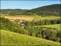Blick auf den Ort Sachsenbrunn
