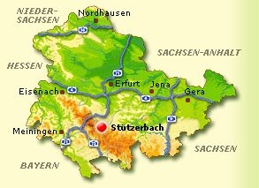 Lagekarte Stützerbach Lagekarte Stützerbach
