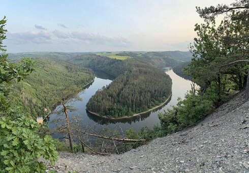 Blick auf die Saale