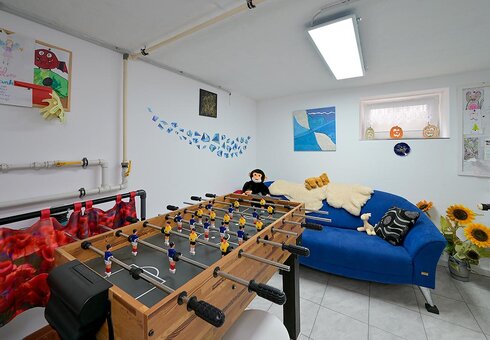 Spielzimmer mit Tischkicker