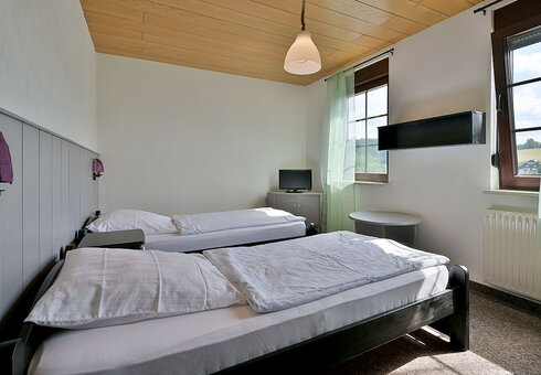 Blick in ein Gästezimmer