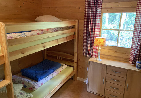 Blick in das Blockhaus