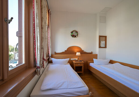 Blick in ein Gästezimmer