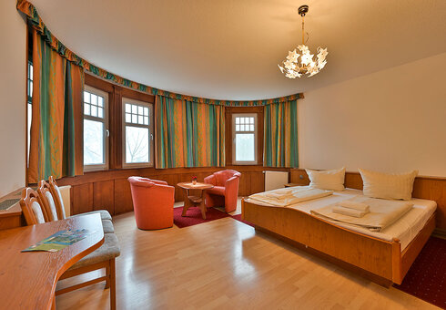 Blick in ein Gästezimmer