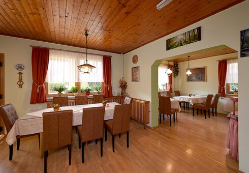 Blick in den Frühstücksraum