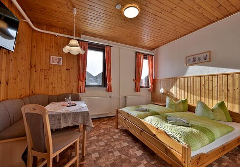 Blick in ein Gästezimmer