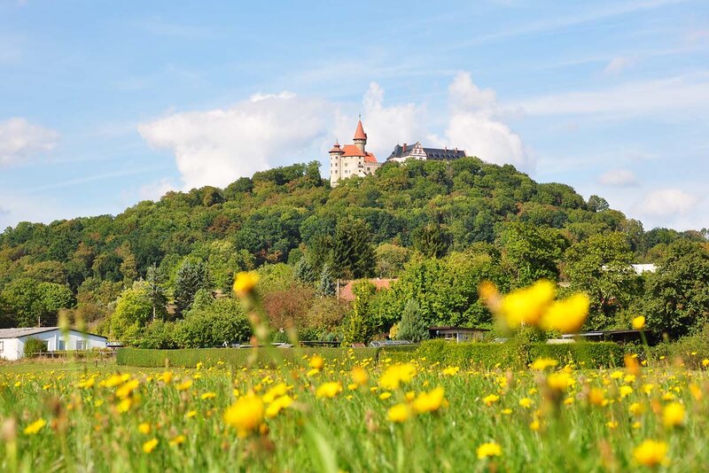 Blick zur Veste Heldburg