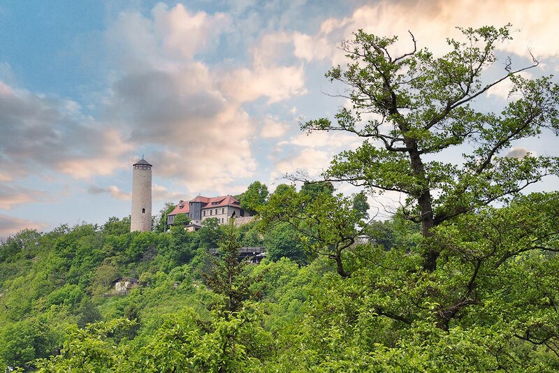 Landschaft bei Jena mit Fuchsturm