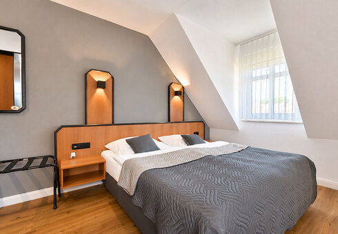 Blick in ein Gästezimmer