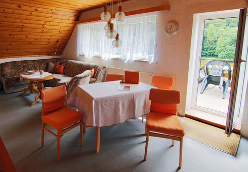 Blick in das Wohnzimmer
