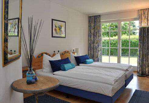 Blick in ein Gästezimmer