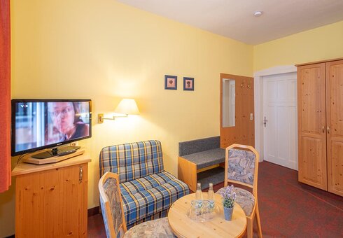 Blick in ein Gästezimmer