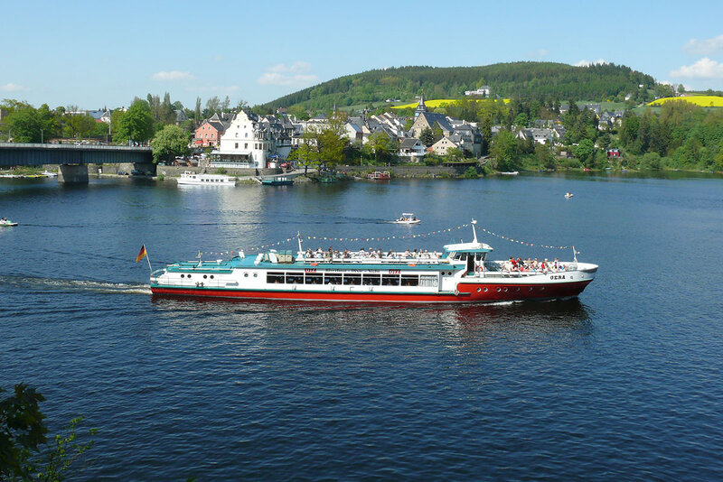 Blick auf den Ort Saalburg