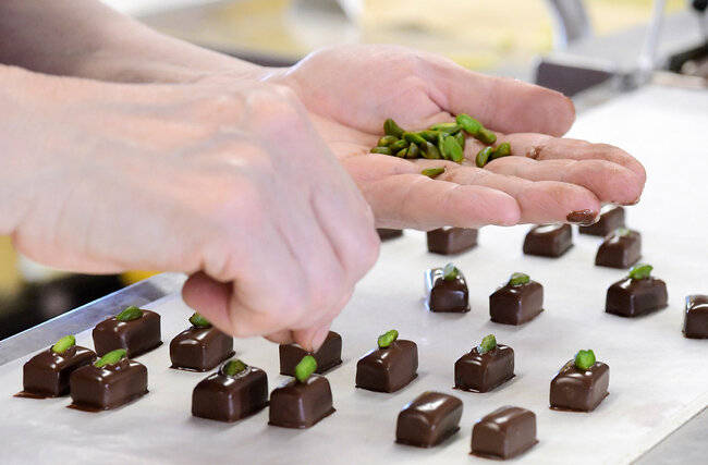 Herstellung von Mini Pralinen Herstellung von Mini Pralinen