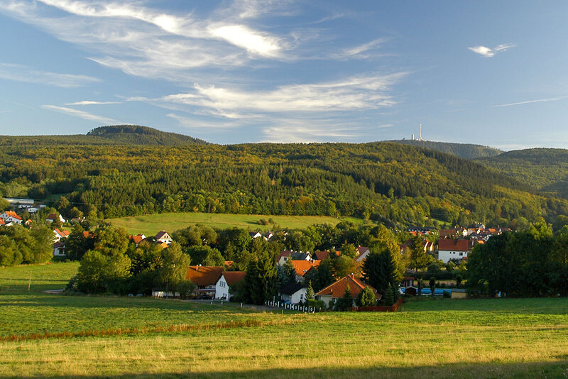 Blick auf den Urlaubsort Winterstein