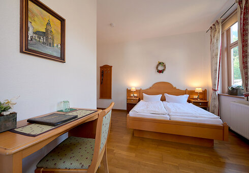 Blick in ein Gästezimmer