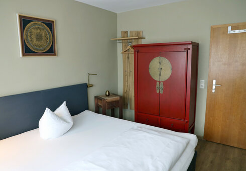Blick in ein Doppelzimmer