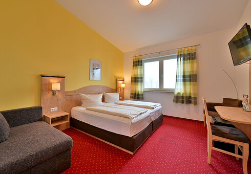 Blick in ein Gästezimmer