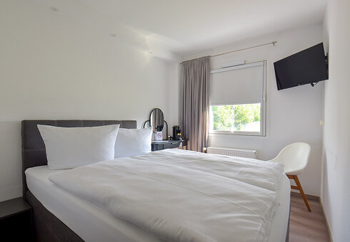 Blick in ein Gästezimmer
