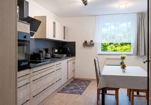 gut ausgestattete Küche