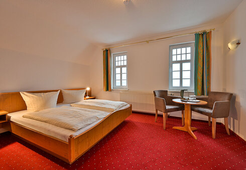 Blick in ein Gästezimmer