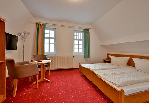 Blick in ein Gästezimmer