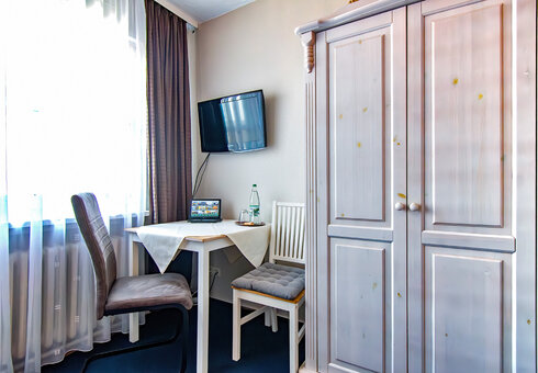 Blick in ein Doppelzimmer