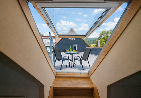 Zugang zur Dachterrasse