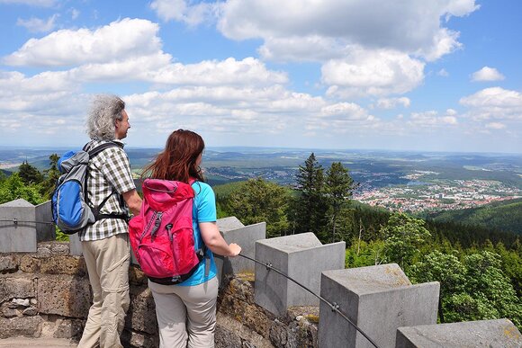 Blick vom Kickelhahn auf Ilmenau