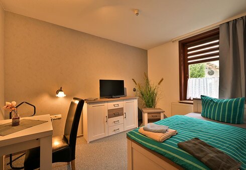 Blick in ein Doppelzimmer