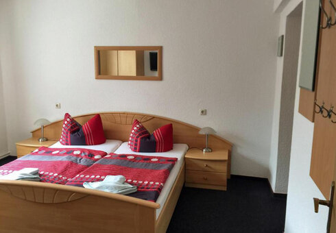 Blick in ein Gästezimmer