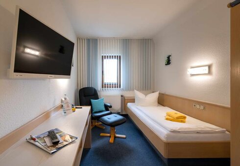 Blick in ein Gästezimmer