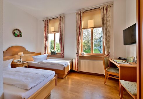 Blick in ein Gästezimmer