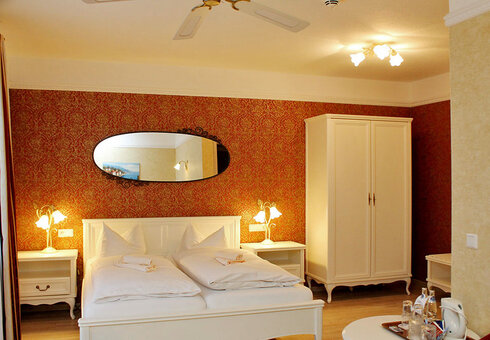 Blick in ein Gästezimmer