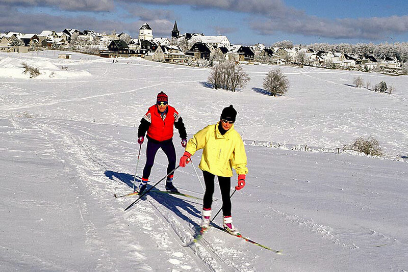 Skilaufen bei Neustadt am Rennsteig