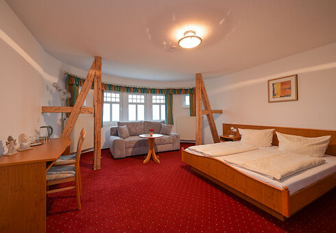 Blick in ein Gästezimmer