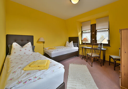 Blick in ein Gästezimmer