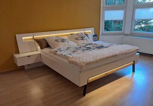 Blick in das Schlafzimmer