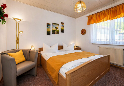 Blick in ein Gästezimmer