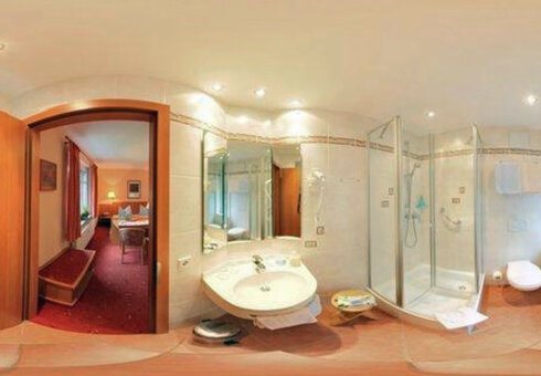 Blick in ein Badezimmer