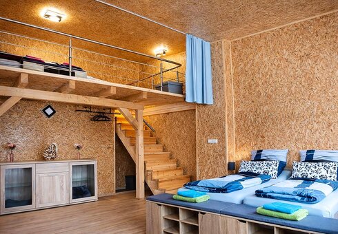 Schlafbereiche unten und oben