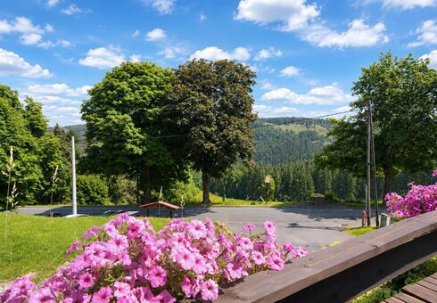 Ausblick vom Hotel Daheim