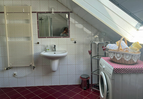 Blick in das Badezimmer