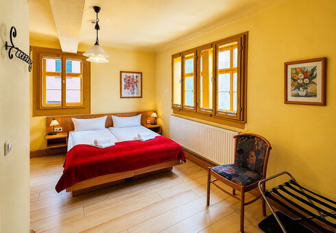 Blick in ein Gästezimmer