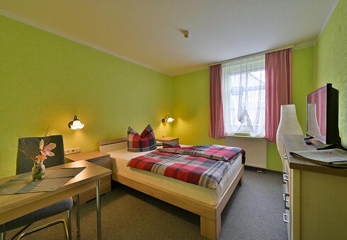 Blick in ein Einzelzimmer