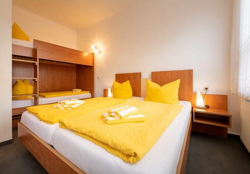 Blick in ein Gästezimmer