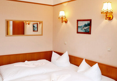 Blick in ein Gästezimmer