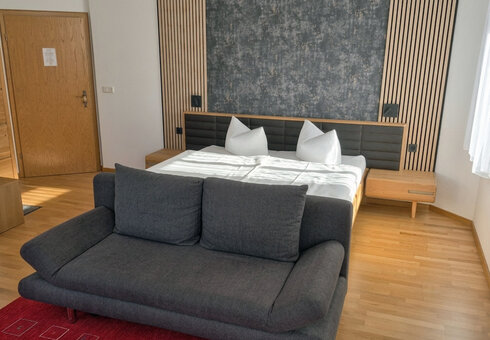 Blick in ein Gästezimmer
